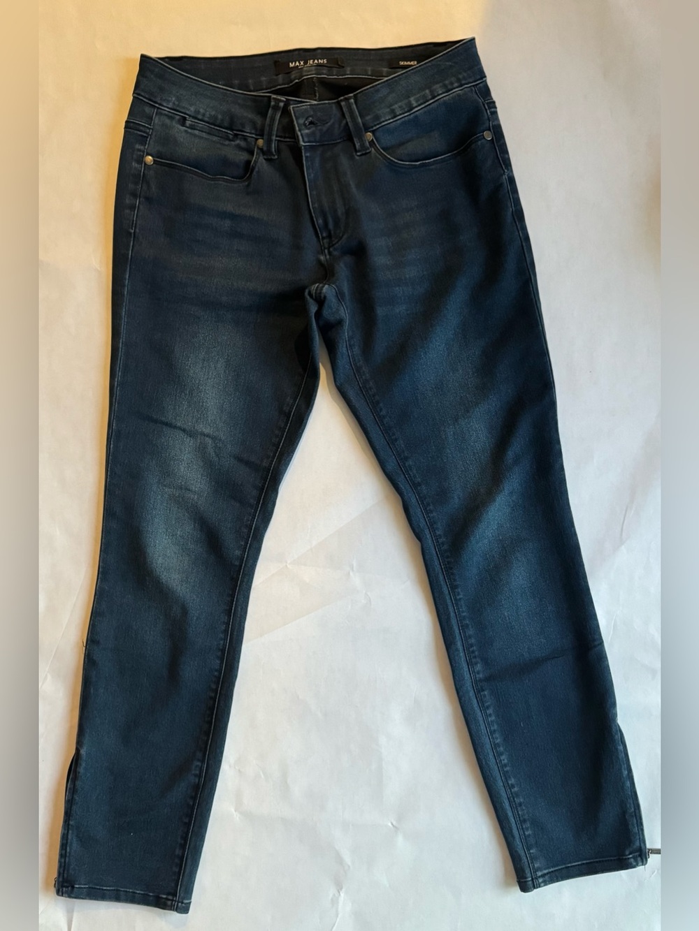 Max Jeans Skimmer Women's Deep Blue Skinny Jeans